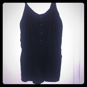 Black button down romper!